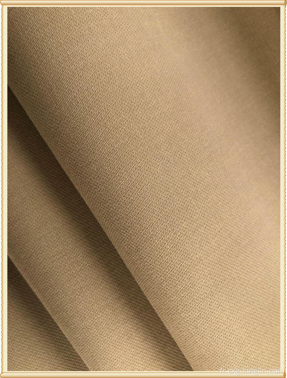 Tissu sergé de coton / polyester Spandex pour vêtements