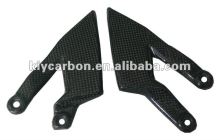 Carbon fiber heel plates for KTM motorcycle