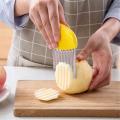 Stainless Steel Crinkle Wavy Chopper potato cutter