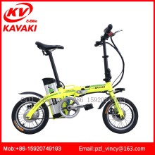 Mini 14 inch Electric folded bicycle with pedals