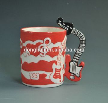 Donghan heart shape ceramic coffee cup