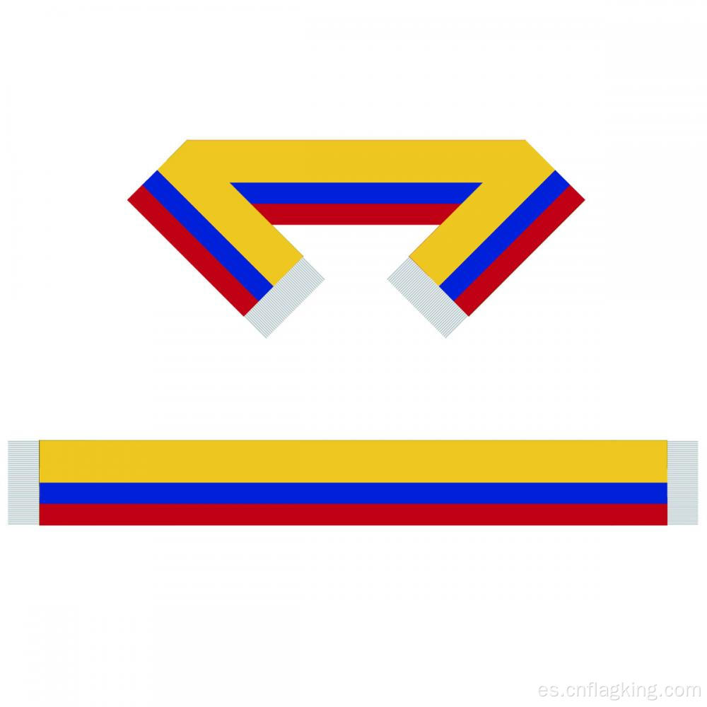 Bufanda del equipo de fútbol de la bandera de Colombia Scart del 15 * 150CM Bufanda de los fanáticos del fútbol