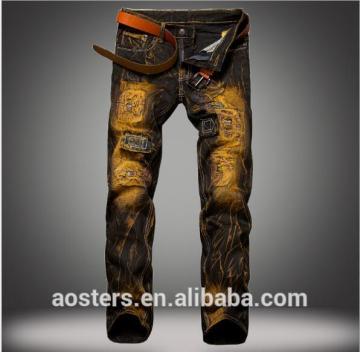 custom new style 2017 branded men jeans negotiate price manufacturers in china