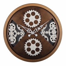 Antique Style Wall Clock in Rustic Finishing