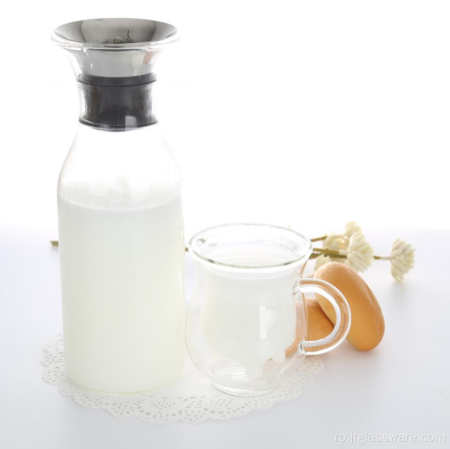 34 oz ulcior de apă din sticlă borosilicată înalt suflată în gură