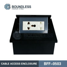 multifunctional Pop up Cable Access Enclosure office tabletop desk