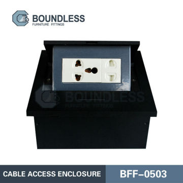multifunctional Pop up Cable Access Enclosure office tabletop desk