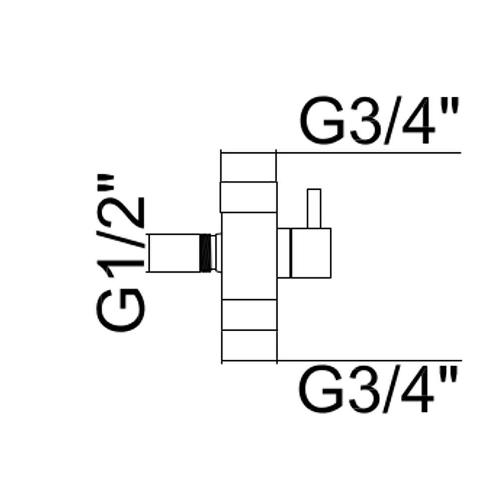 الأدوات الصحية الكروم صمام إيقاف المياه 3/8 &quot;1/2&quot; 3/4 &quot;زاوية المرحاض الديك