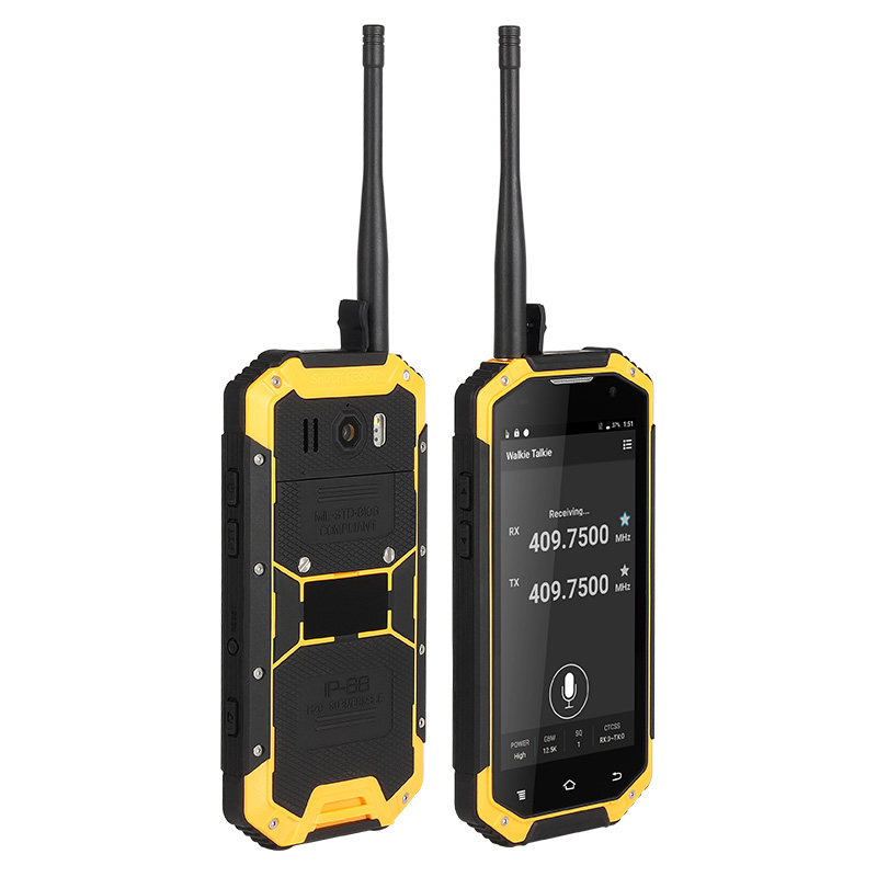 4.7 Inch IP68 Waterproof UHF/VHF Radio Rugged Walkie Talkie Smartphone with NFC Function