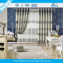 Double bundles curtain with organza for day and night