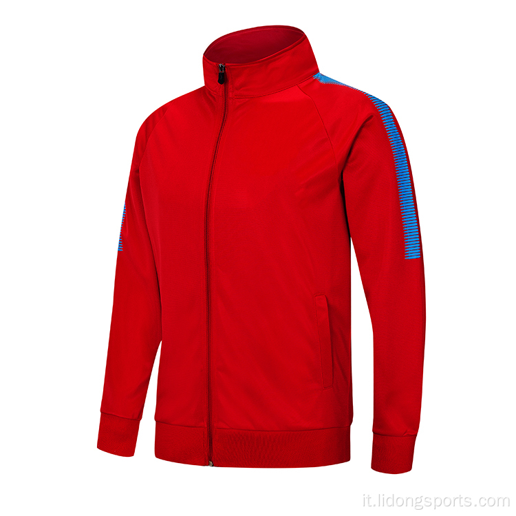 Uomini di moda all&#39;ingrosso Sport Jaket con striscia laterale