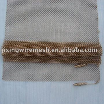 Brass Fireplace Mesh Screen