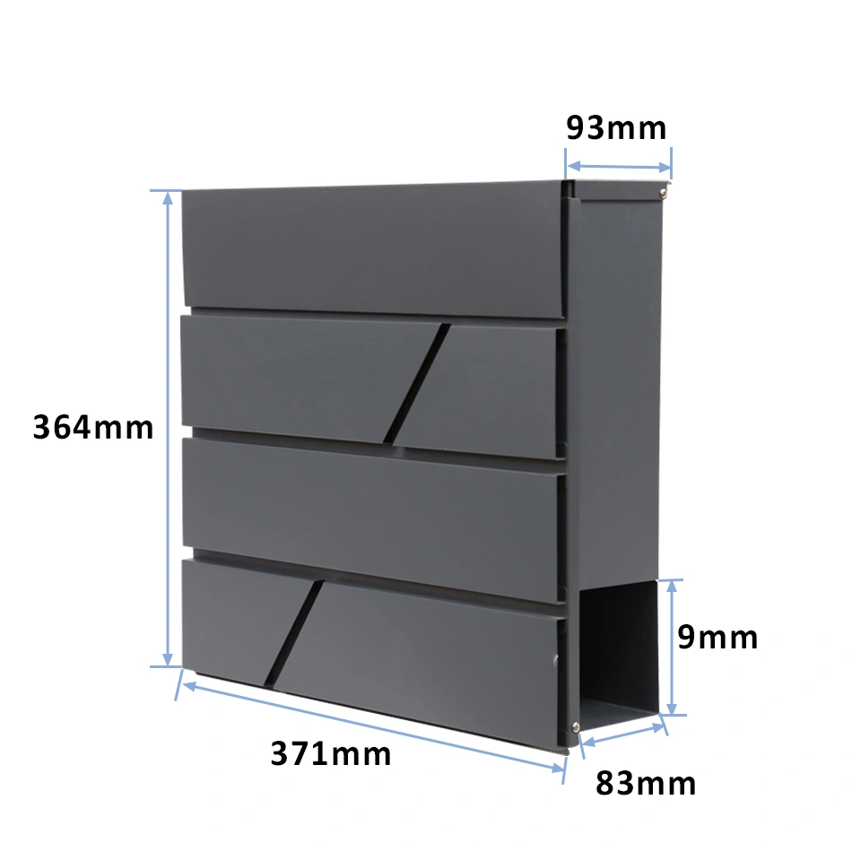 2021 Hot Selling Europe Manufacture Cheaper Letter Box Outdoor Wall Mount Stainless Steel Post Box/