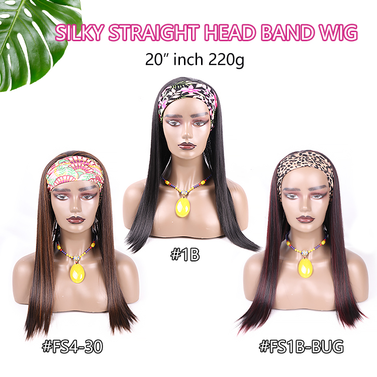 Julianna Silky Straight Body Deep Wave Braid Wig With Headband Attached Curly Synthetic Headband Wigs For Black Women