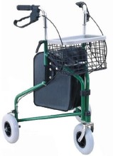 Steel Fixed Economy 3 Wheel Rollator Walker