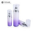 15 ml Plastic Cosmetic Silver Lotion Bottle