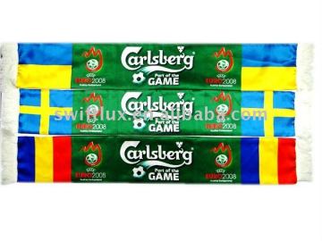 costom soccer scarf, fan scarf, sports scarf