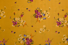 Competitive Price Yellow Background Printed Fabrics