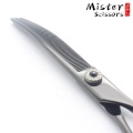 Titanium Professional Pet Dog Grooming Curved Thinning Scissors