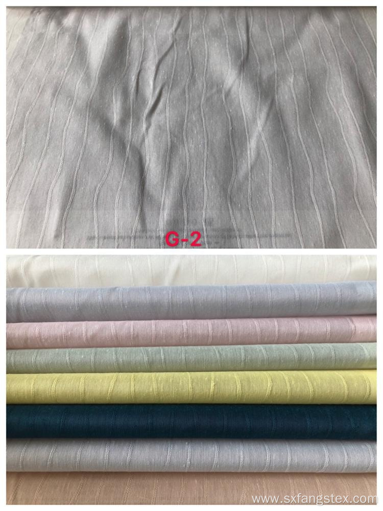 Natural Style Linen Voile Jacquard Curtain Fabric