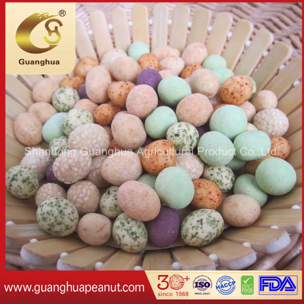 Best Selling Wasabi Coated Peanut Snacks Crispy Peanut Kernels