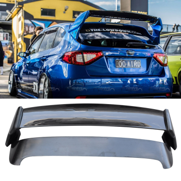 VS Style Carbon Fiber Rear Trunk Spoiler with LED Light for Subaru Impreza WRX STI