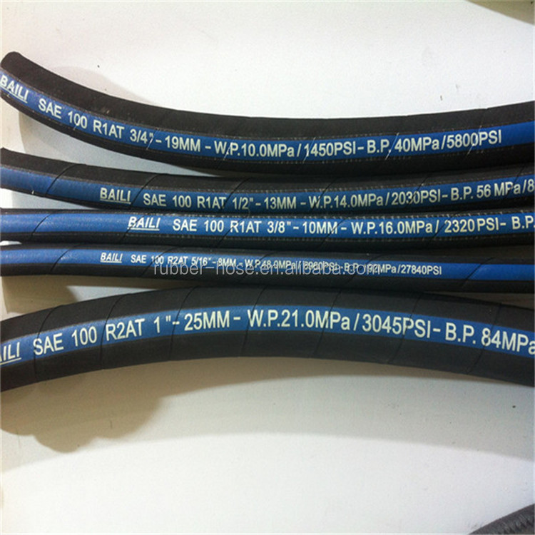 sae 100 r1at din en 853 1sn standard high quality hydraulic hose