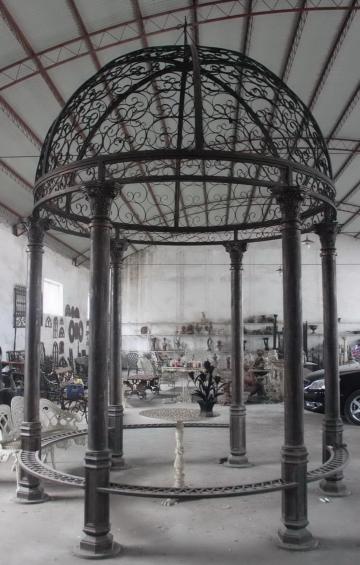 outdoor garden decoration cast iron gazebo