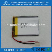 Tonsim Factory price 1200mAh 3.7v Mini lithium polymer Lipo battery cell