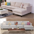 Mid-Century Fabric Upholstered Sleeper Sectional Sofa Set