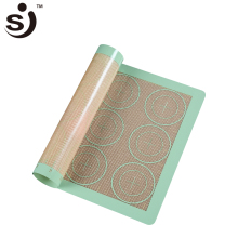 Amazon Hot Sale 12 Circle Design Silicone Baking Mat Sheet For Wholesale