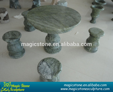 round indoor stone table