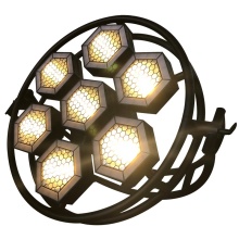 Halo Hexa Strobe Pixel Lights 700W White and Warm White COB