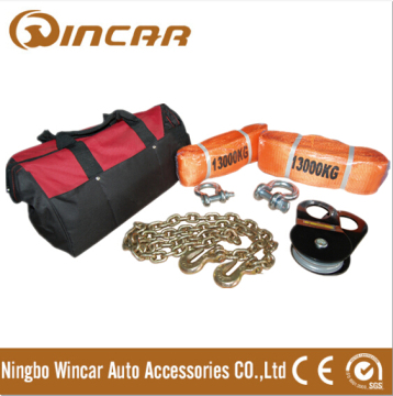 8pcs Winch Accessories 4wd recovery kits electric winch accessory kits with carry bag