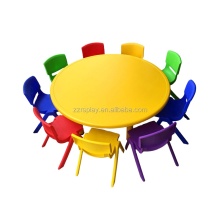 Plastic Round Tables and Chairs for Kindergarten Equipment