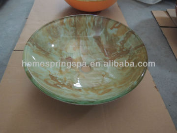 lavabo engraved tempered glass sink art basin bowl made in china