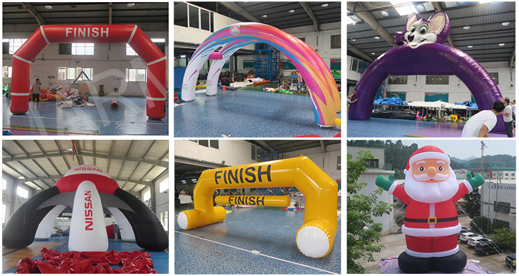 Big Evenets Outdoor Inflatable Finish Line Arch Advertising Outdoor Inflatable Arch