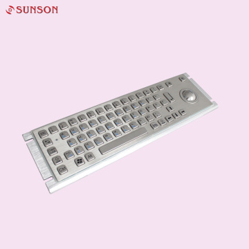 High quality 304 stainless steel keyboard with trackball