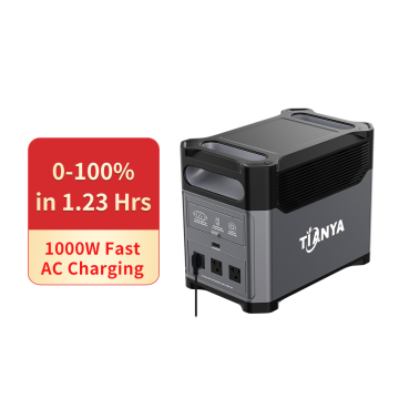 110V/120V 1000W Portable Power Station with 3000W Inverter, MPPT Controller, and Jump Starter
