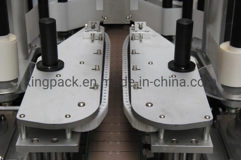 Full Automatic Double Sided Labeling Packing Machine for Flat Bottles