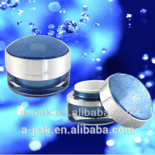 CJN01-010 15g 30g 50g color oval acrylic jar for cosmetic