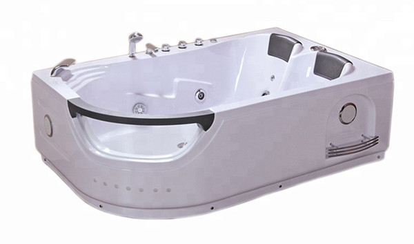 Whirlpool Air Tubs Homeused 1.2m Corner Acrylic Whirlpool Jetted Glass Massage