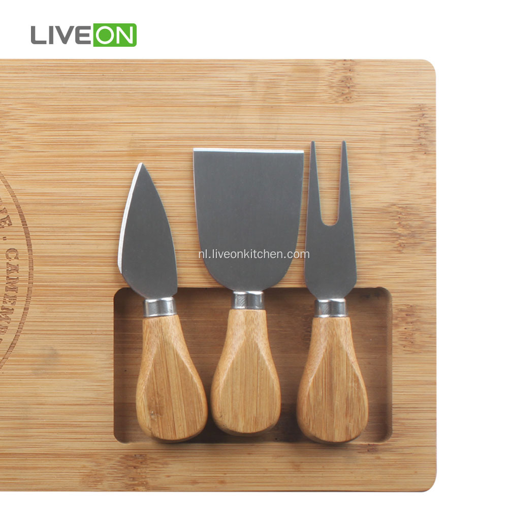 Bamboo Board Cheese Knife Set