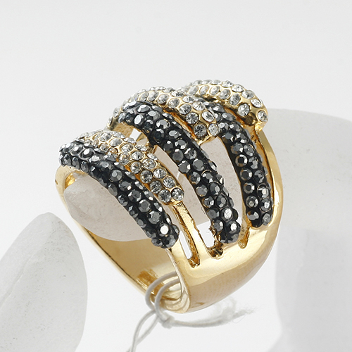 New Arrival 3 layers full rhinestone Fingers Ring 100% Excellent Quality gold plated wholesale