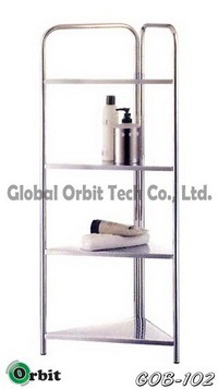 Metal bathroom corner stainless steel rack