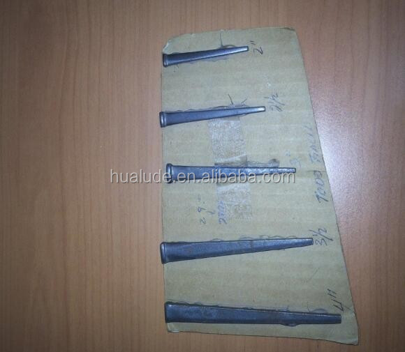 Cut Steel Nails flat tapered nail for concrete or brick