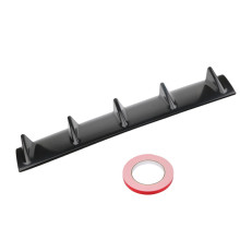 Universal ABS Black Rear Bumper Chassis Shark Fin 5Wing Lip Diffuser