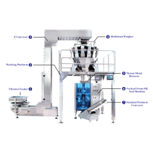 Automatic vertical packing machine for chips