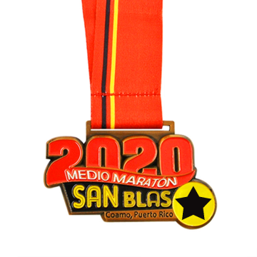 Medalha personalizada de maratona de medio