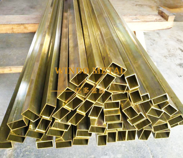 Brass rectangular tube 20x40x1.5mm